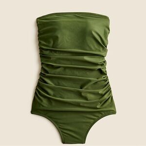 Jcrew Plus Size Ruched Bandeau One Piece Swimsuit new with tags